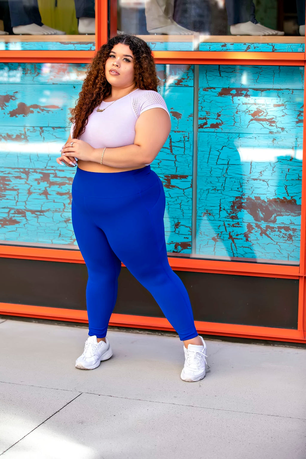 J. Dow Fitness - The Georgia Peach leggings are available in plus